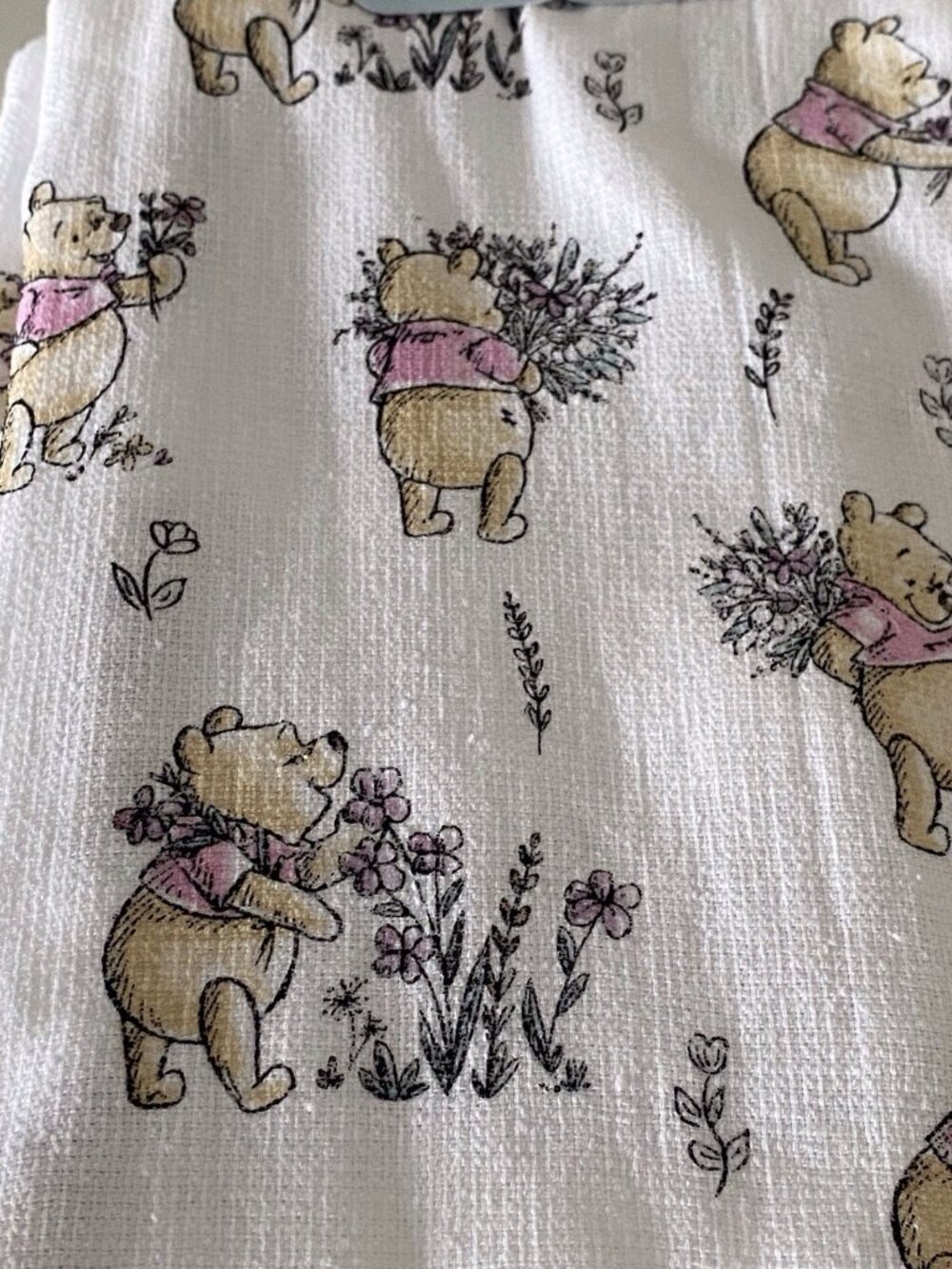 2 Pack Disney Winnie the Pooh Floral Flowers Spring Kitchen Towels 16 X 26” NEW - Picture 6 of 13